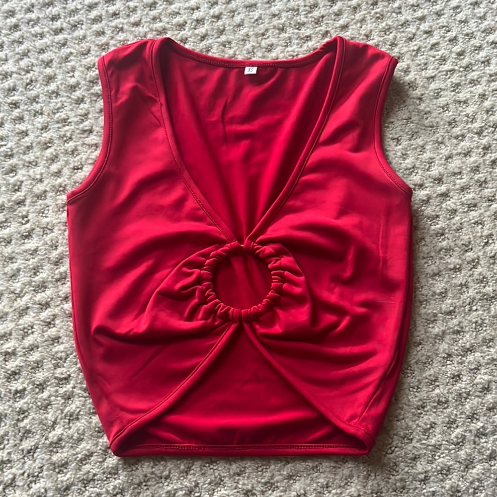 Red fashion tank top